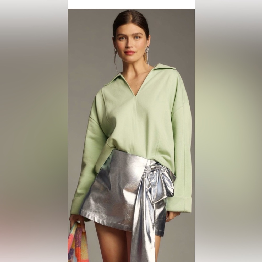Pilcro Light Green Women's Sweatshirt